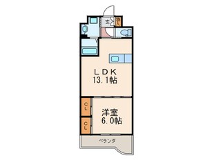 ウイングス八幡駅前の物件間取画像